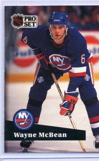 Wayne McBean 1991/92 Pro Set #144 NHL Hockey Card Near Mint Condition
