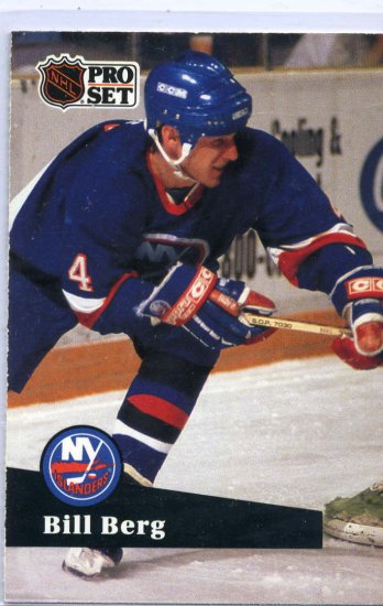 Rookie Bill Berg 1991/92 Pro Set #145 NHL Hockey Card Near Mint Condition