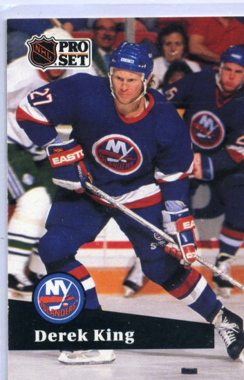 Derek King 1991/92 Pro Set #146 NHL Hockey Card Near Mint Condition