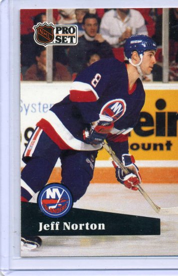 Jeff Norton 1991/92 Pro Set #148 NHL Hockey Card Near Mint Condition