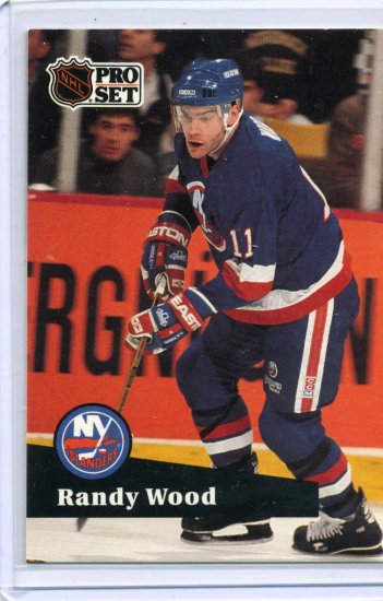 Randy Wood 1991/92 Pro Set #151 NHL Hockey Card Near Mint Condition