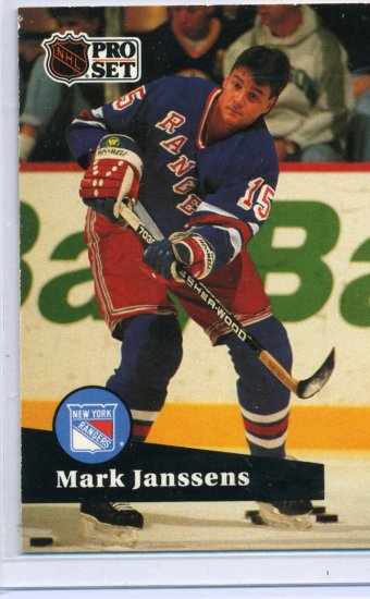 Mark Janssens 1991/92 Pro Set #158 NHL Hockey Card Near Mint Condition