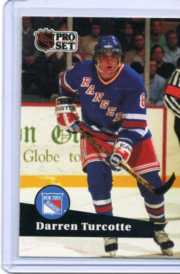 Darren Turcotte 1991/92 Pro Set #160 NHL Hockey Card Near Mint Condition