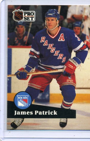James Patrick 1991/92 Pro Set #164 NHL Hockey Card Near Mint Condition