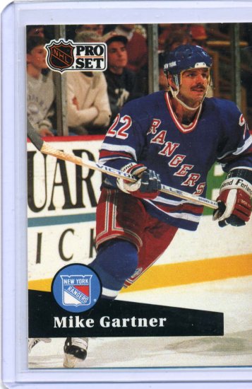 Mike Gartner 1991/92 Pro Set #167 NHL Hockey Card Near Mint Condition