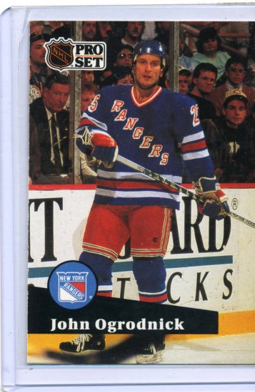 John Ogrodnick 1991/92 Pro Set #169 NHL Hockey Card Near Mint Condition