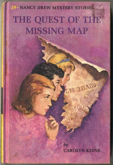 Nancy Drew #19 The Quest Of The Missing Map by Carolyn Keene Hard Cover