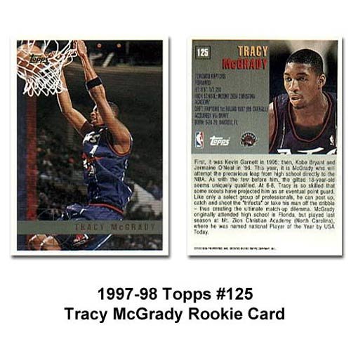 Tracy McGrady RC Topps 1997-1998 #125