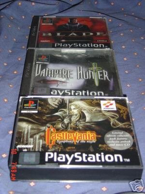 CASTLEVANIA SYMPHONY OF THE NIGHT COLLECTORS+BLOOD OMEN+BLADE+VAMPIREHUNTER D