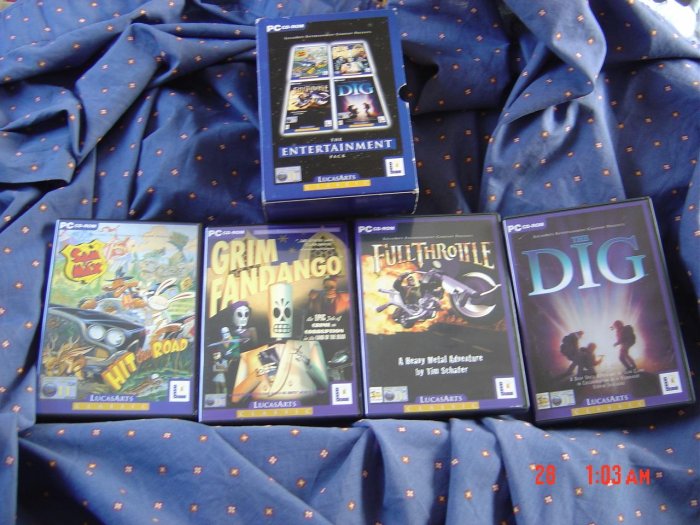 SAM AND MAX + FULL THROTTLE + GRIM FANDANGO + THE DIG