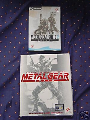 METAL GEAR SOLID RARE BIG BOX + METAL GEAR SOLID 2 SUBSTANCE RARE PC VERSIONS