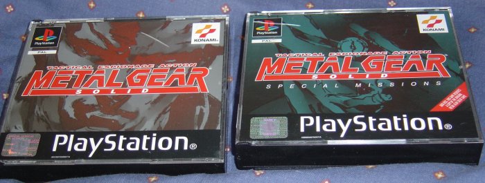 METAL GEAR SOLID + SPECIAL MISSIONS PSONE ORIGINALS RARE