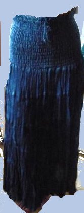 Sacred Threads Indigo Rayon 5-Tier Long Skirt S, M, L & XL