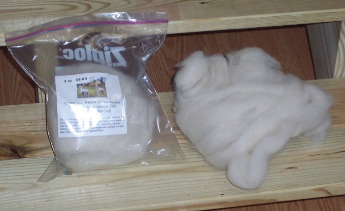 Alpaca White Rovings