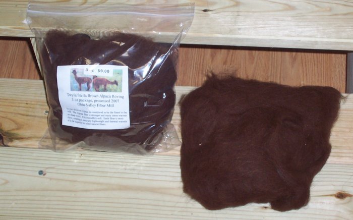 Alpaca Brown Rovings