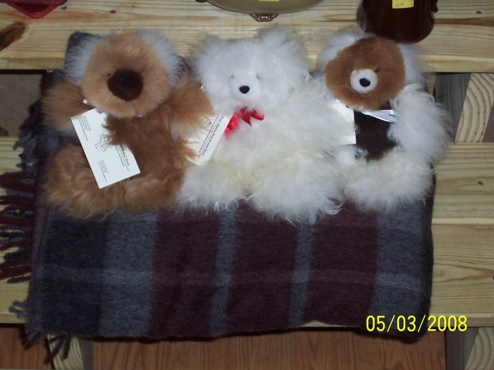 Alpaca Fur Bear small 8-10 inchs