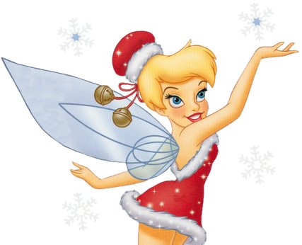 Tinkerbell Christmas Return Address Labels