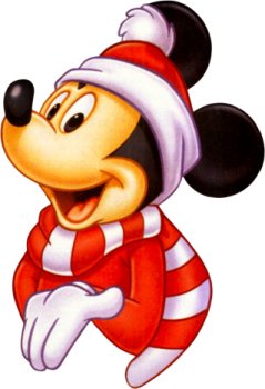 Mickey Mouse Christmas Return Address Labels