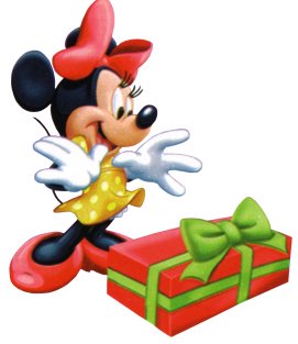 Minnie Mouse Christmas Return Address Labels