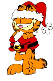 Garfield Christmas Return Address Labels