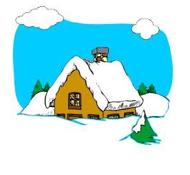 Winter Cabin Return Address Labels
