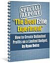 The Great Ezine Experiment Retail Value $19.95