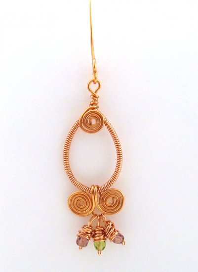 Wire Jewelry Tutorial Project - Downloadable Instructions - Nicole Earrings