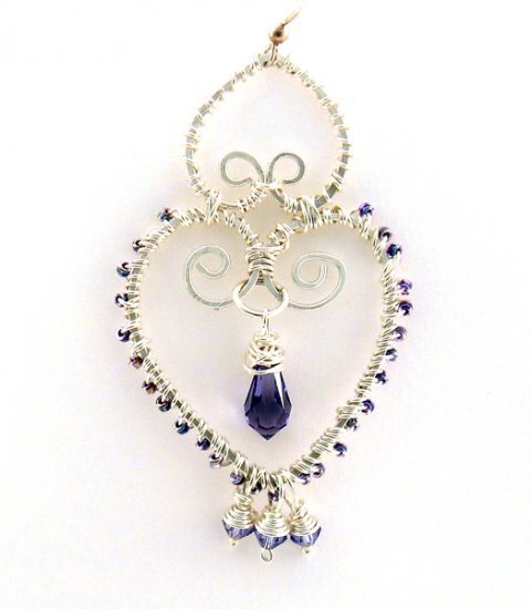 Wire Jewelry Tutorial Project - Downloadable Instructions - Heather Earrings