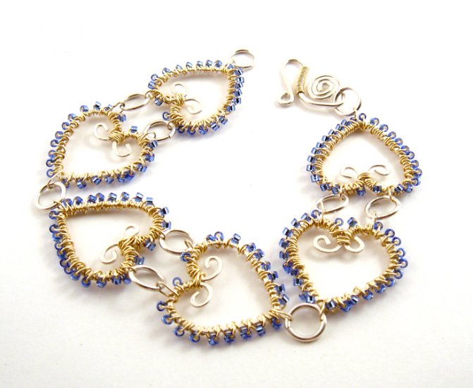 Wire Jewelry Tutorial Project - Downloadable Instructions - Heather Bracelet