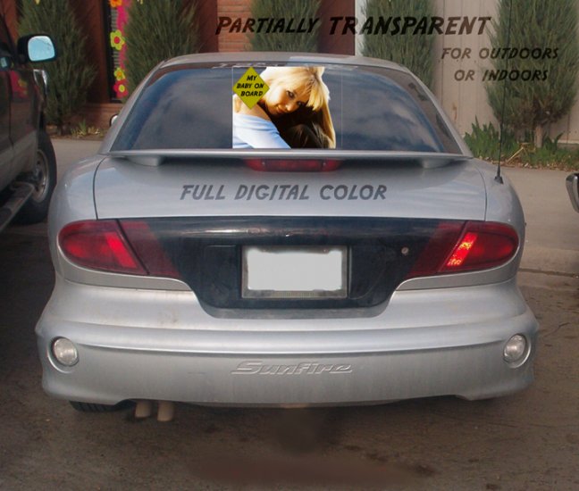 Full color Window Decals CUSTOMIZABLE