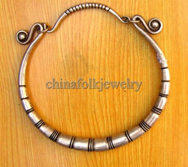 china miao character folk silver necklace gift