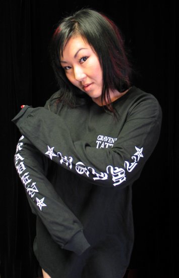 Long Sleeve Graven Image Tattoo T-Shirt **X-LARGE**