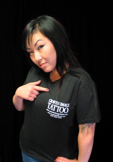 Black Short Sleeve Graven Image Tattoo T-Shirt **XX-LARGE**
