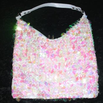 LRG Oval Sequined Purse