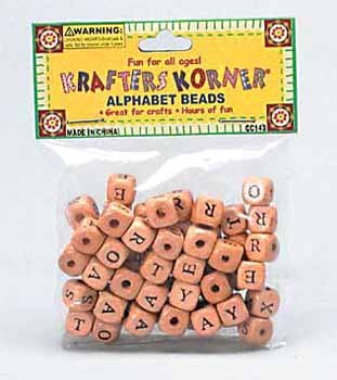 Wholesale Alphabet Beads