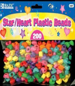 Wholesale BAZIC Star / Heart Plastic Beads