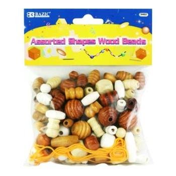 Wholesale BAZIC Assorted Shapes Wood Beads
