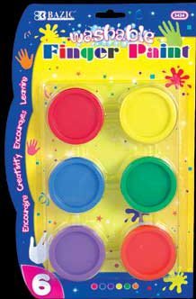 Wholesale BAZIC Assorted Color 40ml Washable Finger Paint