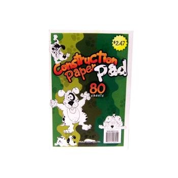 Wholesale Dalmation 80 Sheet Construction Paper Pads