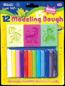Wholesale BAZIC 12 Modeling Clay Sticks