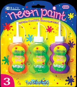 Wholesale BAZIC 40ml Washable Neon Color Paint