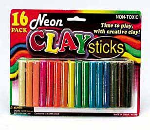 Wholesale 16 Neon Modeling Clay