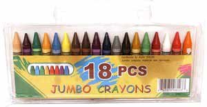 Wholesale Crayons Jumbo 18Ct