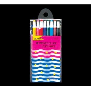 Wholesale BAZIC 8 Color Propelling Crayon
