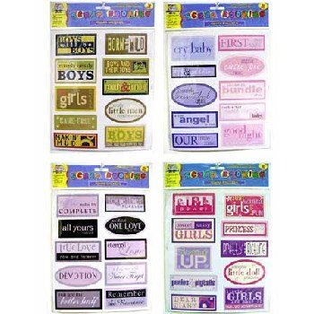 Wholesale 10-Piece Jumbo Scrapbooking Stickers