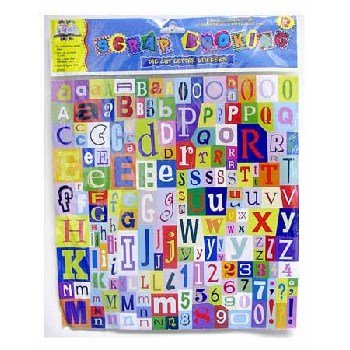 Wholesale Scrapbooking Die Cut Letter Stickers
