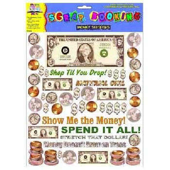 Wholesale Scrapbooking Money Stickers