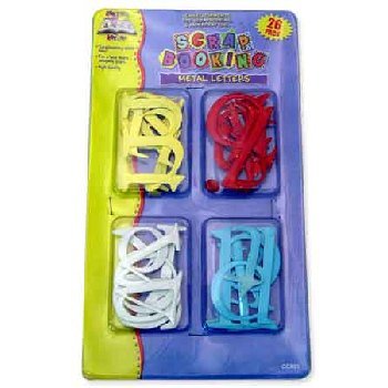 Wholesale METAL LETTERS 26PK