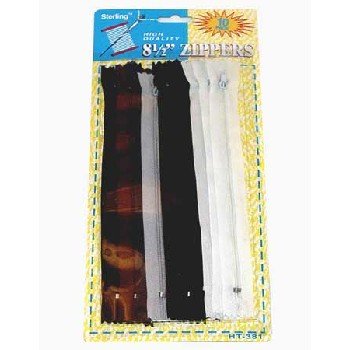 Wholesale 8 1/2" Assorted Color Zippers