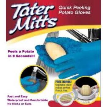 NEW! Wholesale Tater Mitts Quick Peel Potato Gloves + Bonus